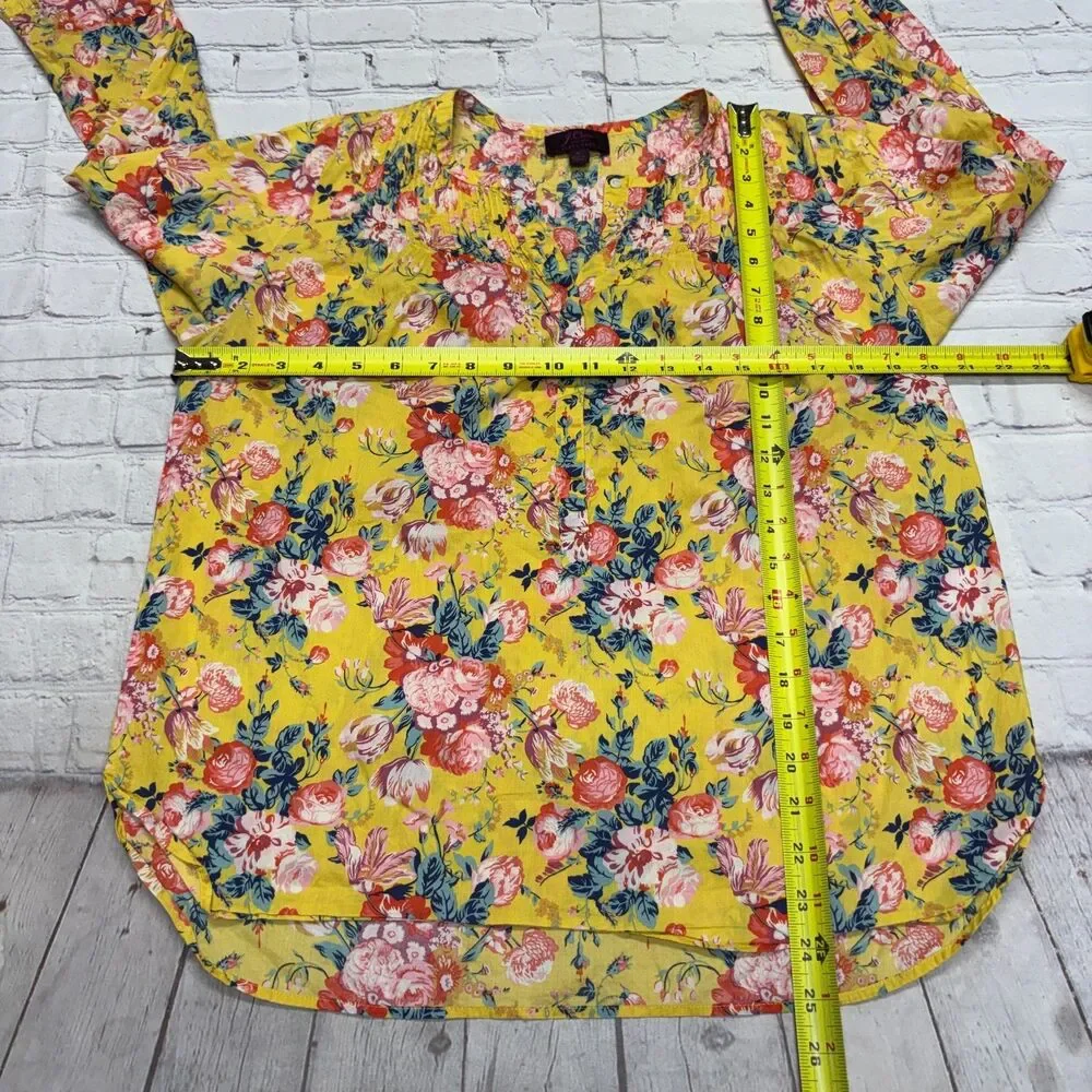 J. Crew Liberty Fabric Women Blouse Top Shirt Size 6 Floral Boho C131 -6